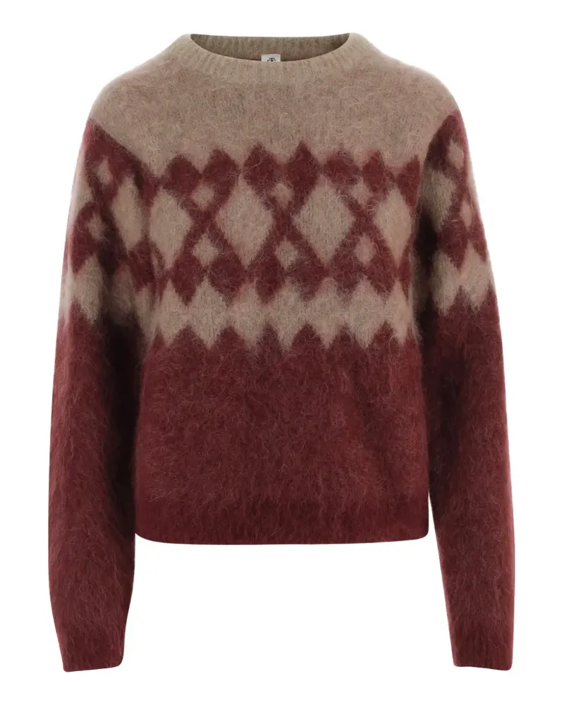 The Garment Roma argyle mohair-blend sweater - Rot Rot