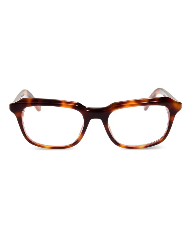 Jacquemus Citta Brille mit geometrischem Gestell - Braun Braun