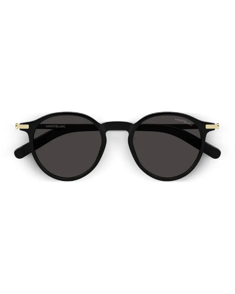 Montblanc round-frame sunglasses - Schwarz Schwarz