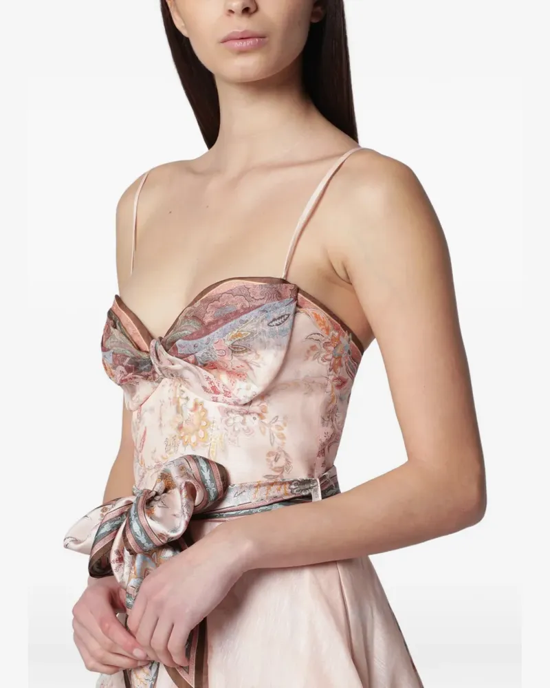 Zimmermann Alchemy structured midi dress - Rosa Rosa