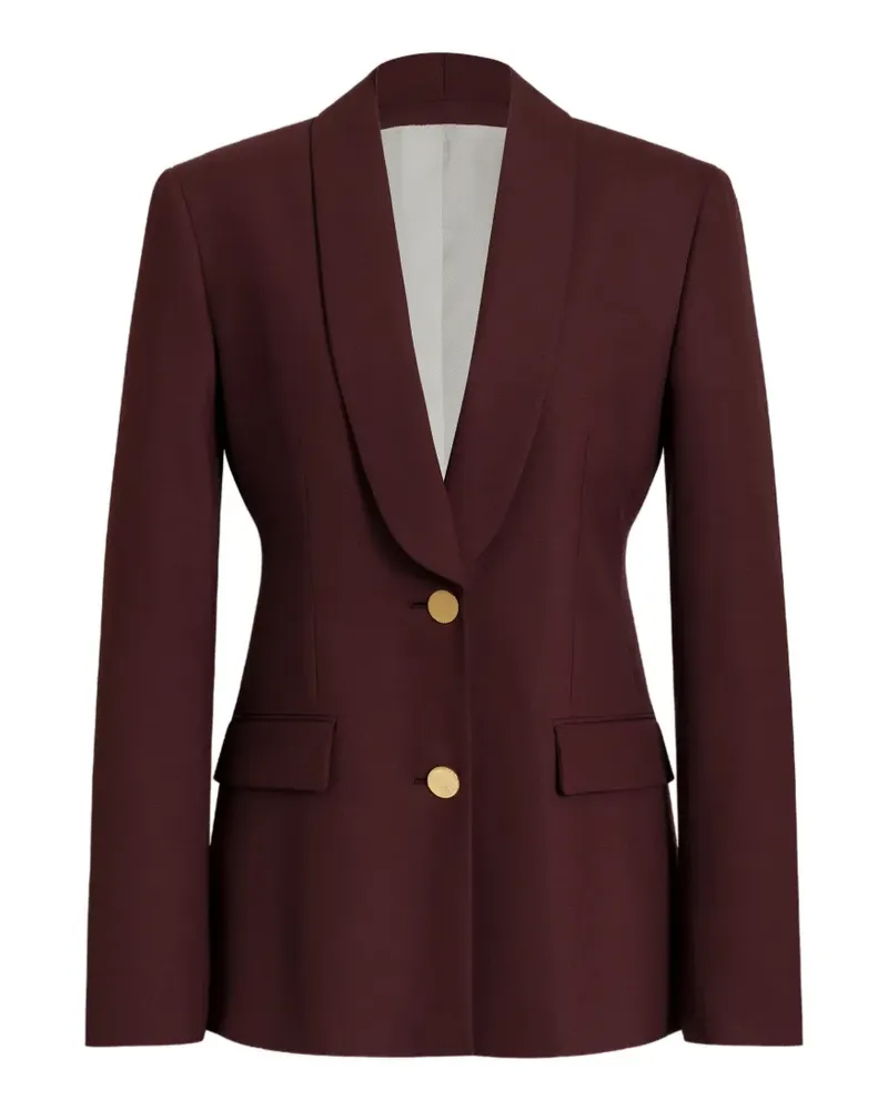 Alberta Ferretti Geknöpfter Blazer mit Schalkragen - Rot Rot