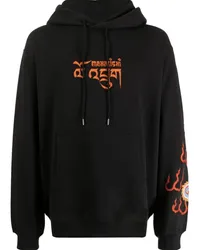 maharishi Abundance Dragon Hoodie aus Bio-Baumwolle Schwarz