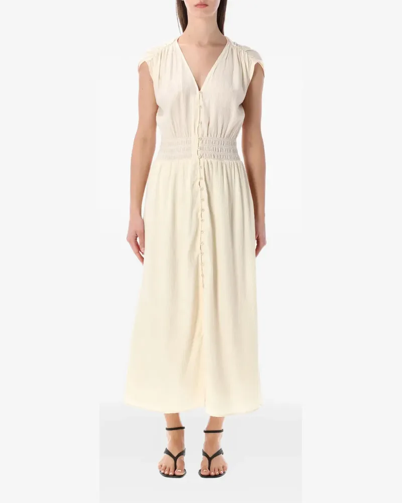 Sessùn Galiane smocked dress - Nude Nude