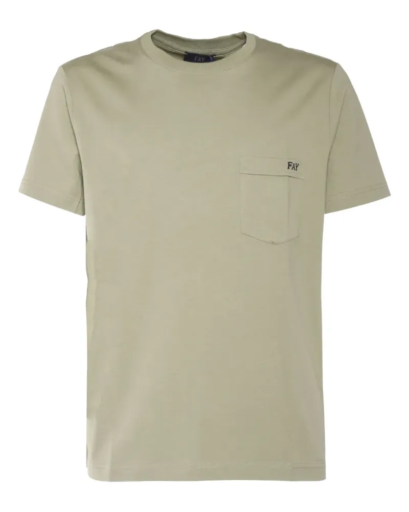 Fay Klassisches T-Shirt - Grün Grün