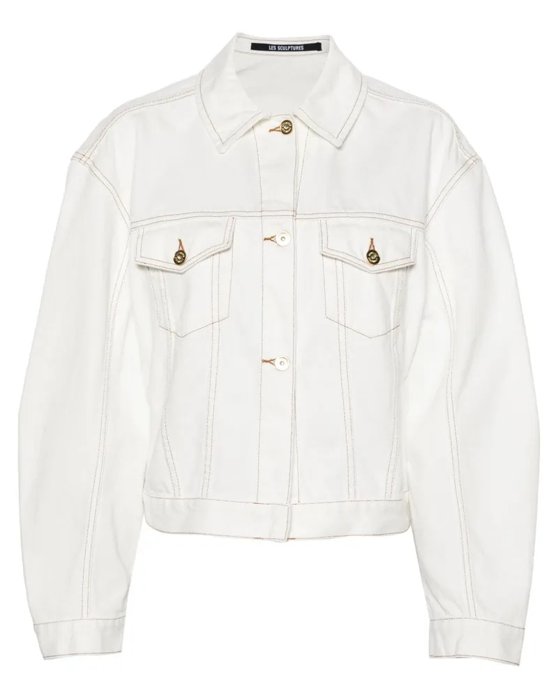 Jacquemus La veste de Nimes Jeansjacke - Weiß Weiß
