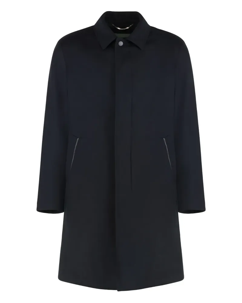 Canali single-breasted wool coat - Blau Blau