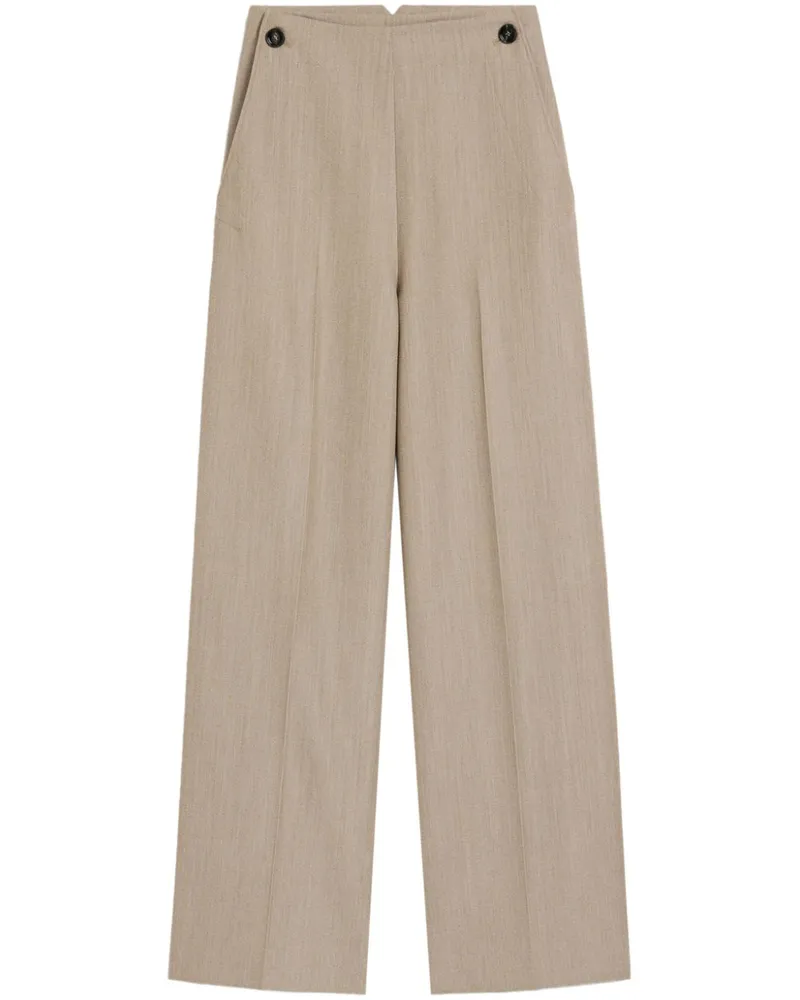 AMI Paris Hose aus Wolle - Nude Nude