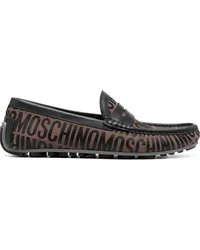 Moschino Penny-Loafer mit Jacquardmuster Braun