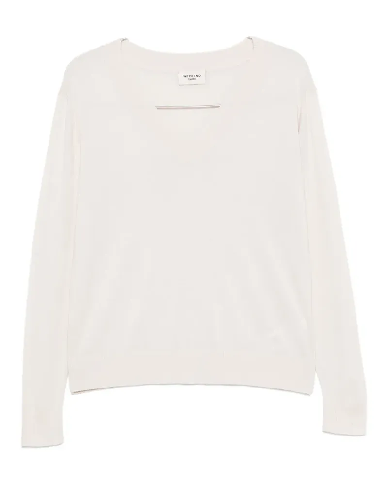 Max Mara Talamo V-neck sweater - Weiß Weiß
