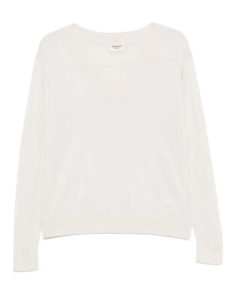 Max Mara Talamo Pullover - Weiß Weiß