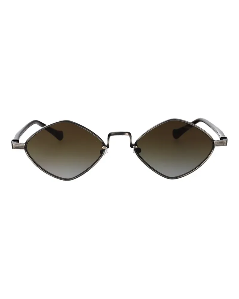 Emporio Armani Sonnenbrille mit geometrischem Gestell - Grau Grau