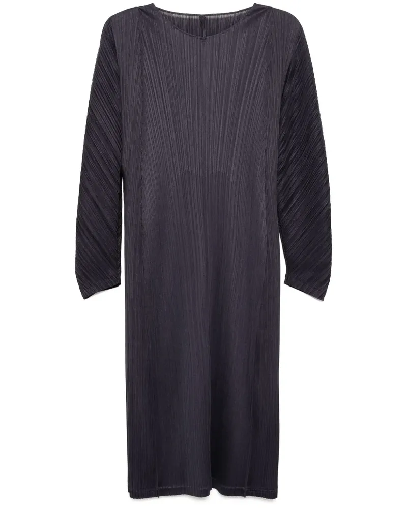 Issey Miyake Lantern Kleid mit Falten - Schwarz Schwarz
