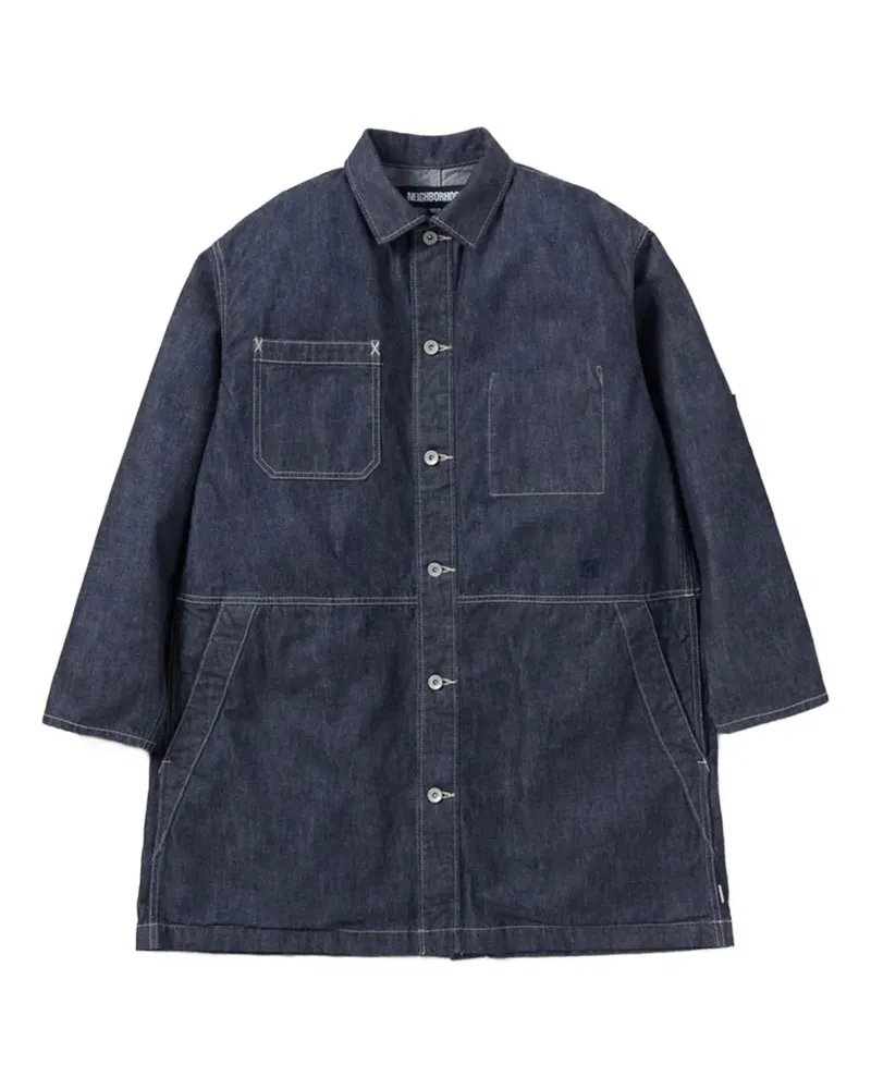 Neighborhood Jeansjacke mit Taschen - Blau Blau
