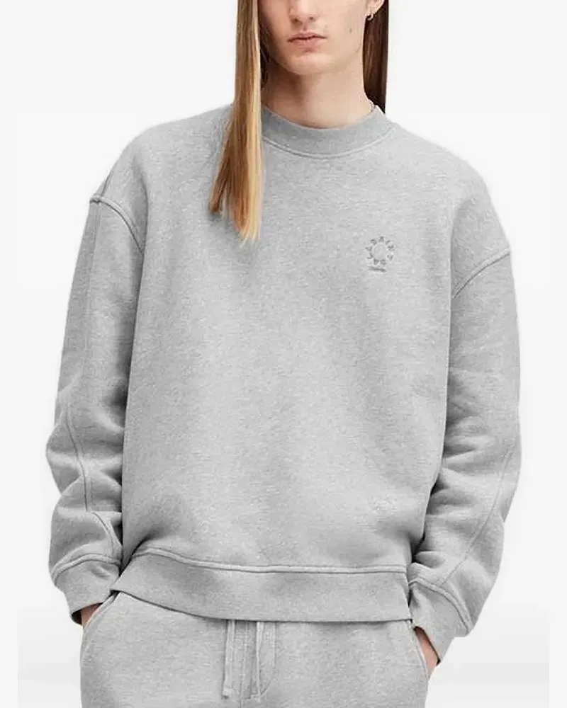 AllSaints Sweatshirt mit Logo-Stickerei - Grau Grau