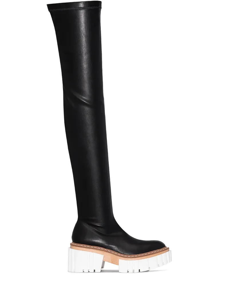 Stella McCartney Emilie' Overknee-Stiefel, 75mm - Schwarz Schwarz