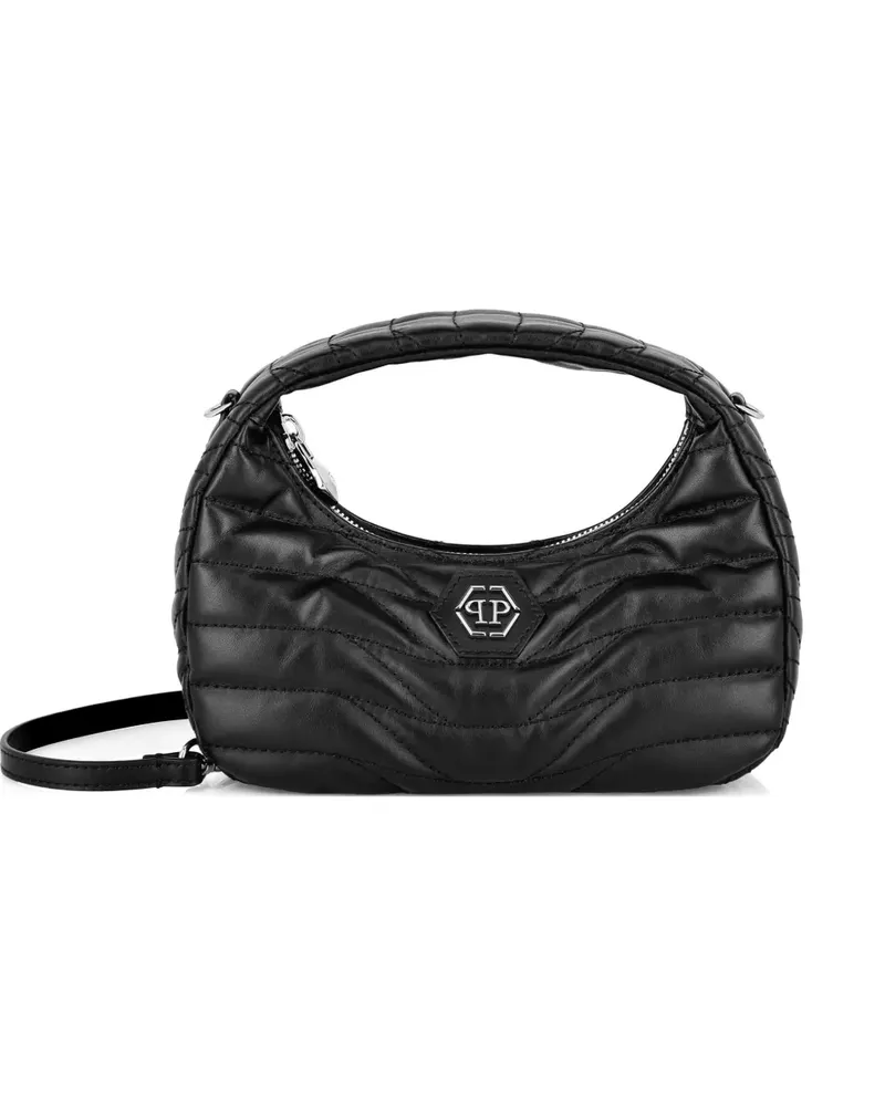 Philipp Plein quilted mini bag - Schwarz Schwarz