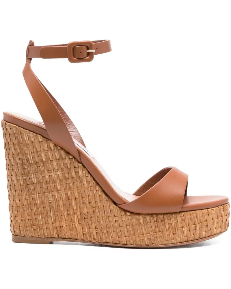 Aquazzura Sunseeker Wedge-Sandalen 110mm - Braun Braun