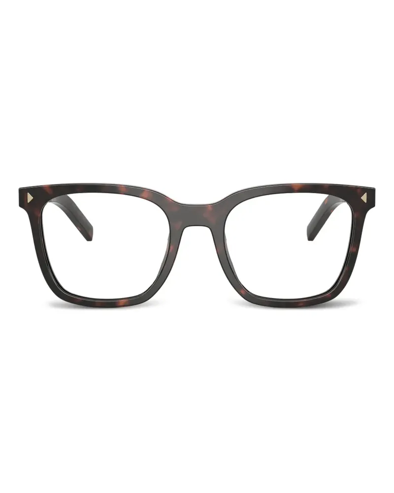 Prada Brille mit eckigem Gestell - Braun Braun