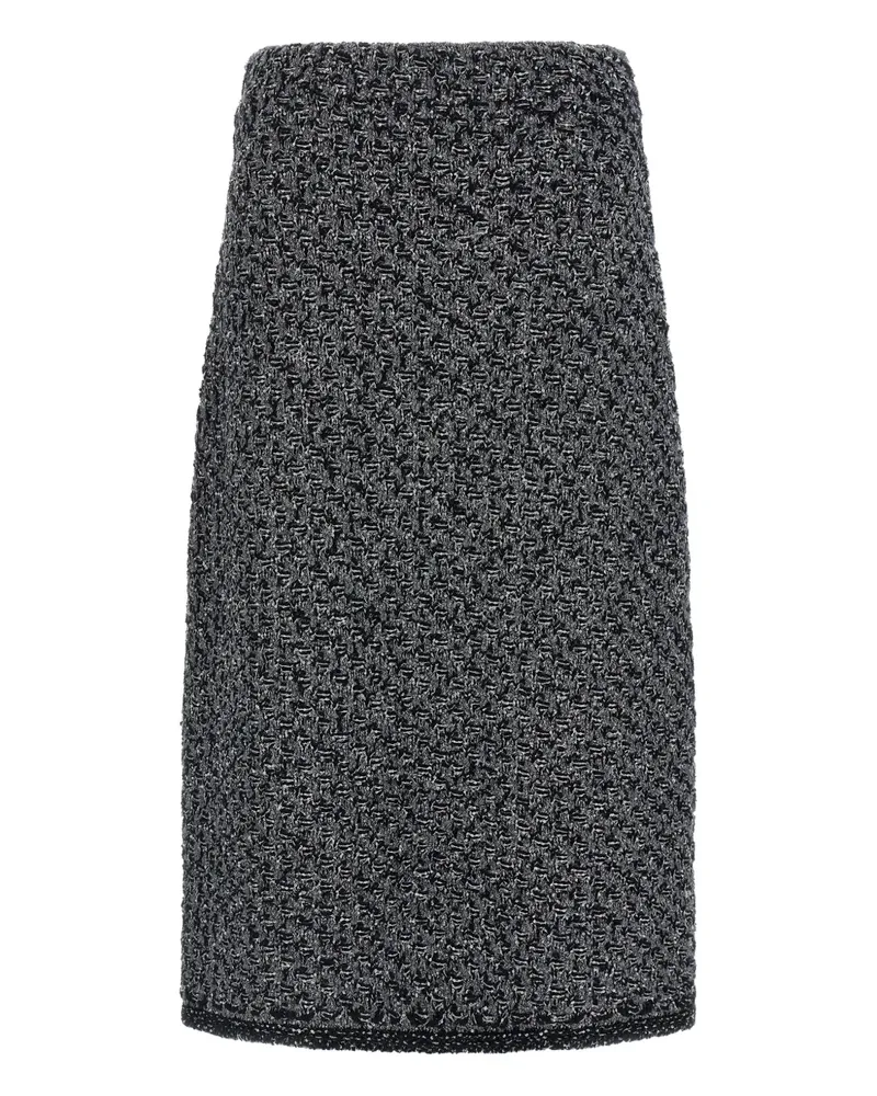 Fabiana Filippi elastic-waistband midi skirt - Grau Grau