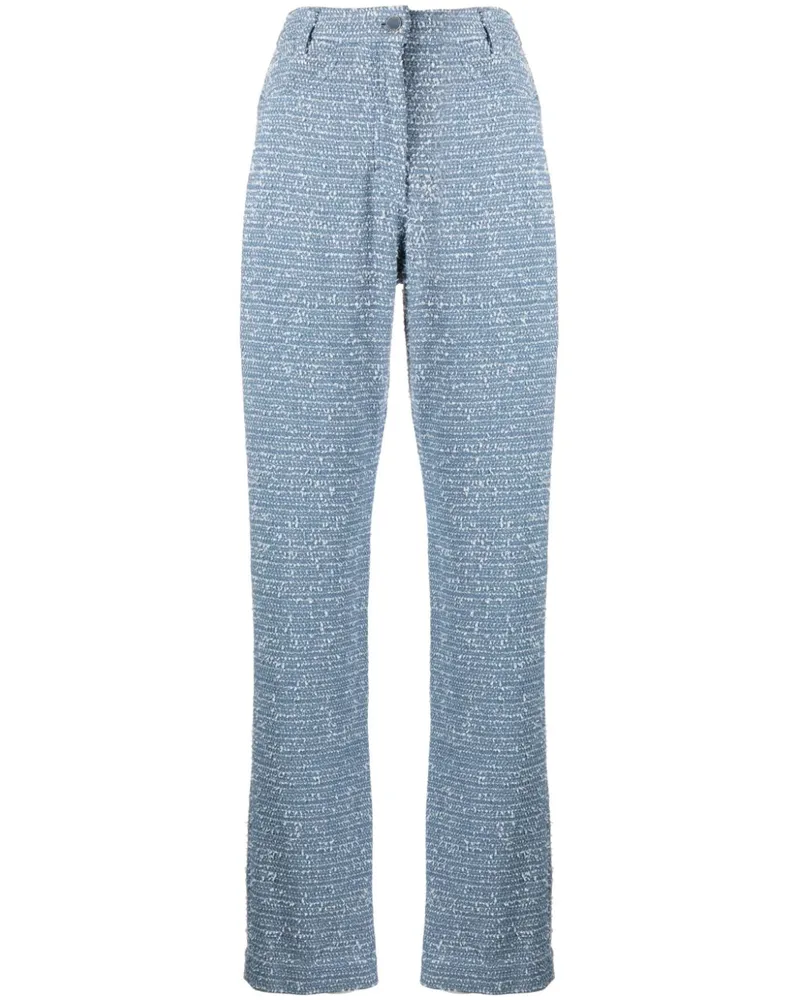 REMAIN Boucle-Hose mit geradem Bein - Blau Blau