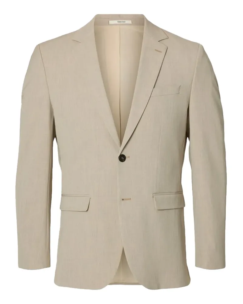 Selected flap-pockets blazer - Nude Nude