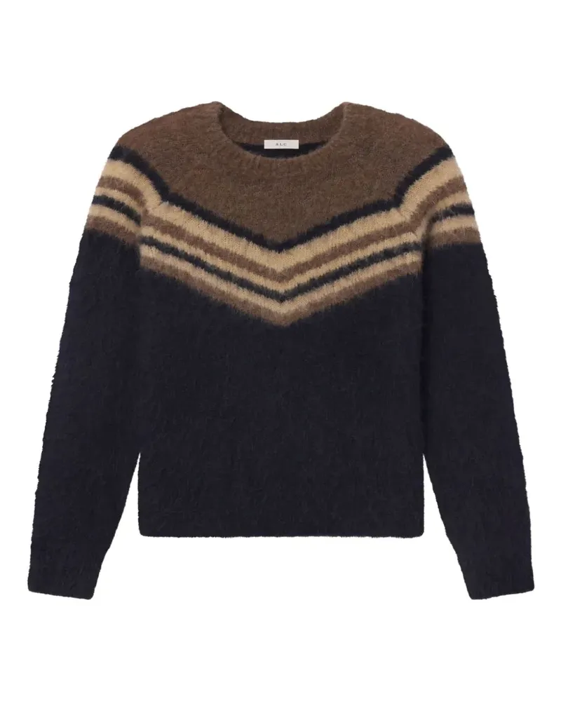 A.L.C. A C. Sarah Pullover aus gebürstetem Strick - Schwarz Schwarz