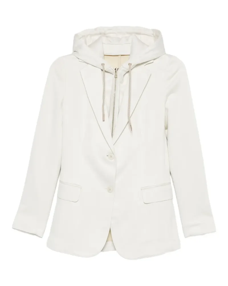 Eleventy Sakko mit Kapuze - Nude Nude