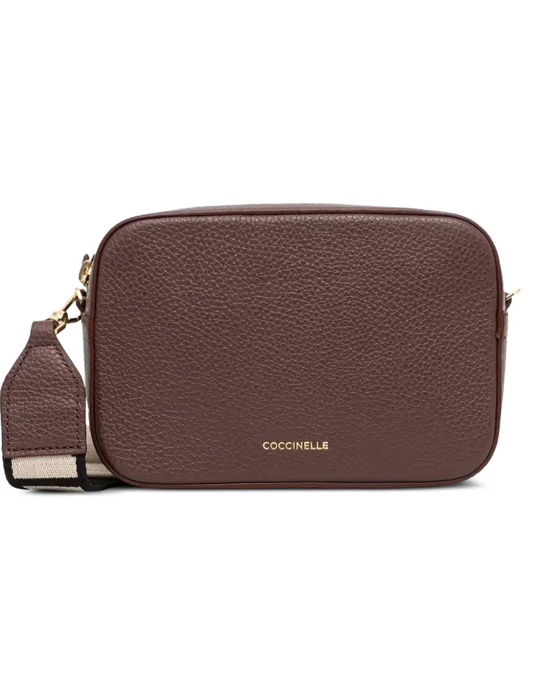 Coccinelle Schultertasche aus gekörntem Leder - Rot Rot