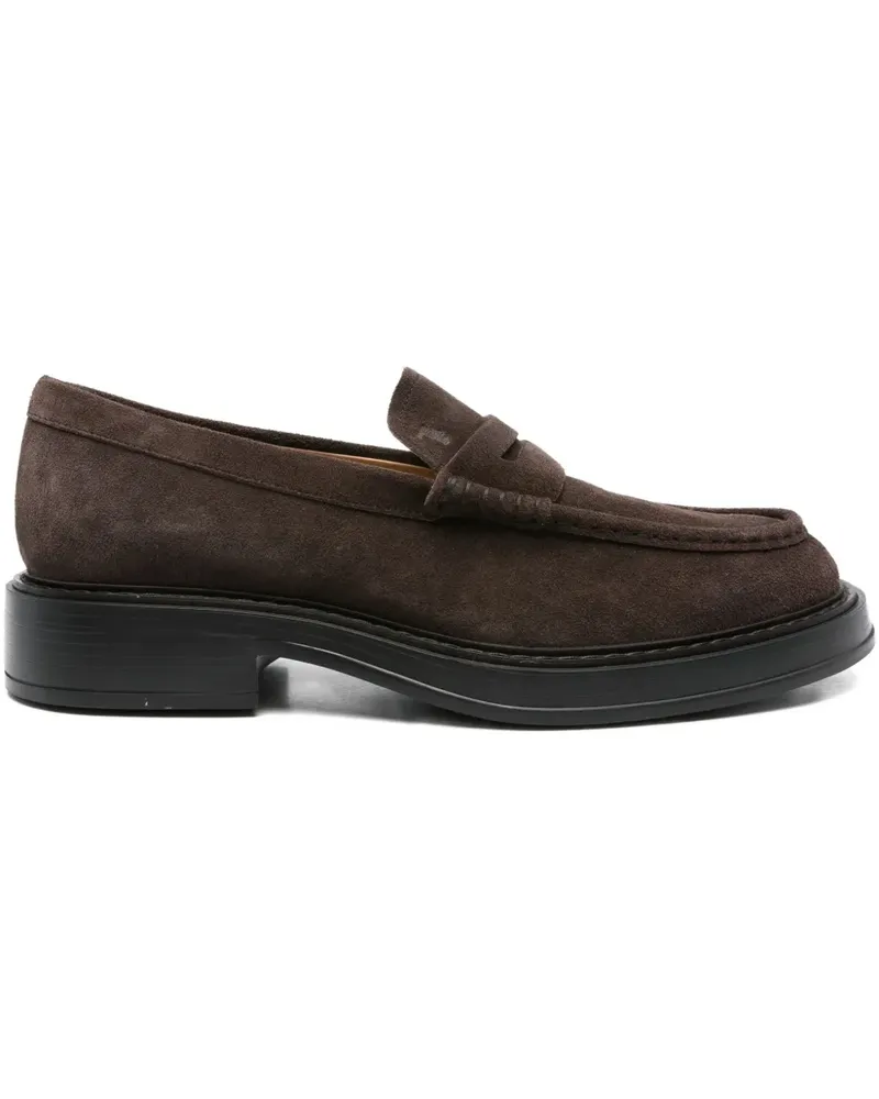 TOD'S Penny-Loafer aus Wildleder - Braun Braun