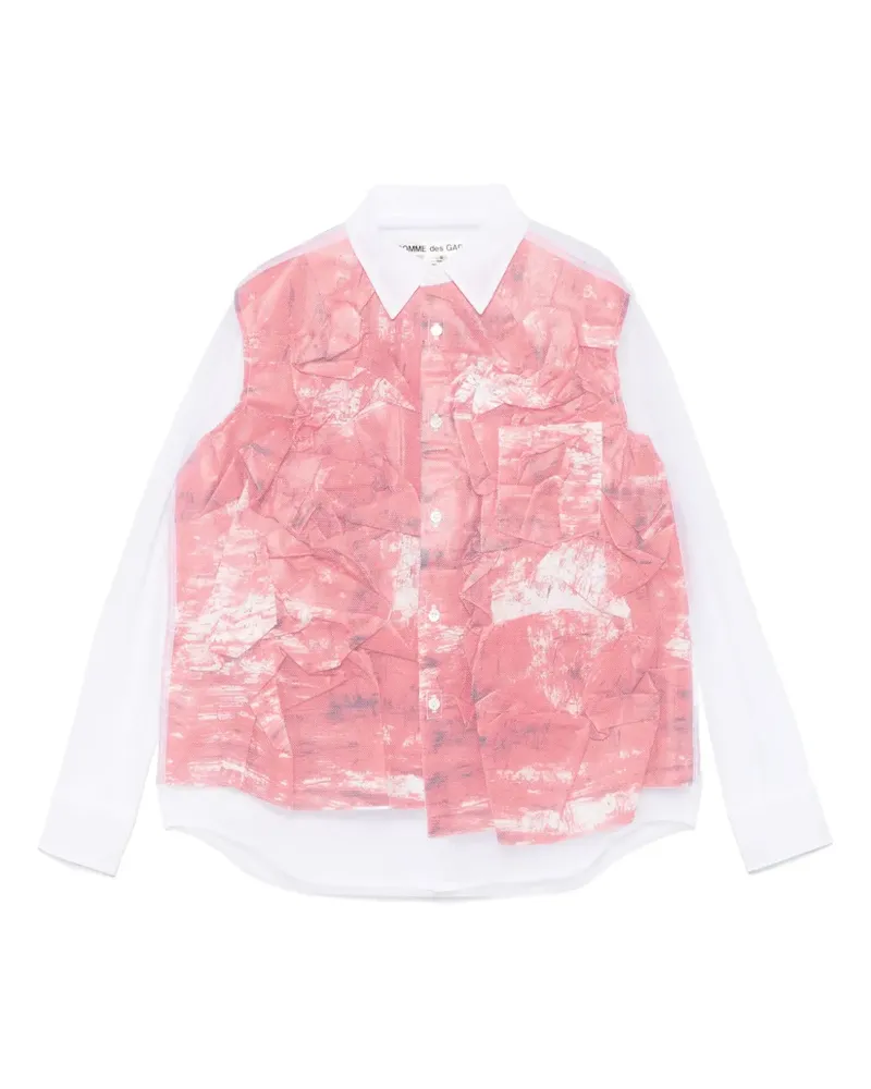 Comme des Garçons Hemd aus Mesh - Weiß Weiß