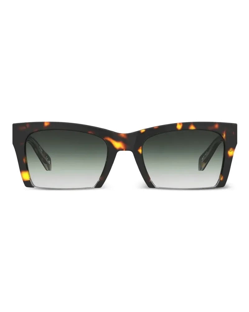 Moschino Sonnenbrille mit eckigem Gestell - Braun Braun