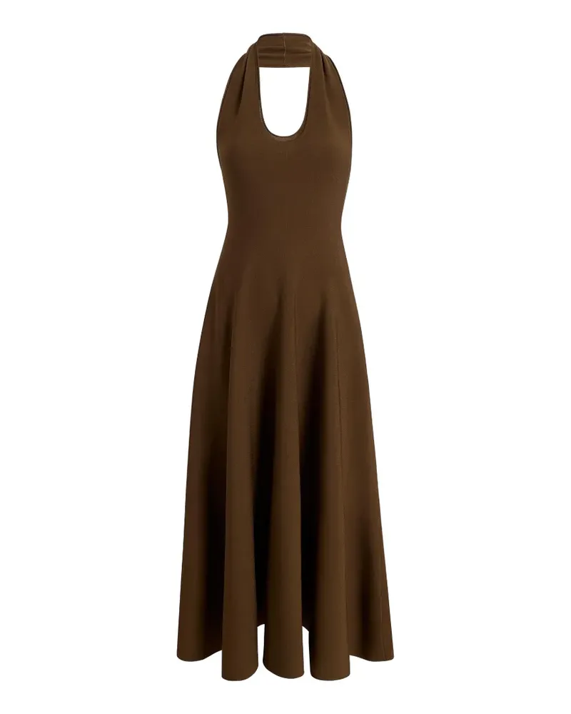 KHAITE Midikleid mit Neckholder - Braun Braun