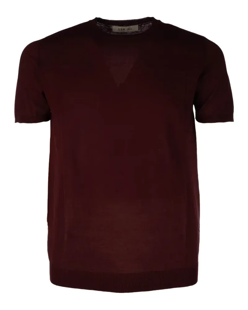 Luigi Bianchi Mantova Gestricktes T-Shirt - Violett Violett