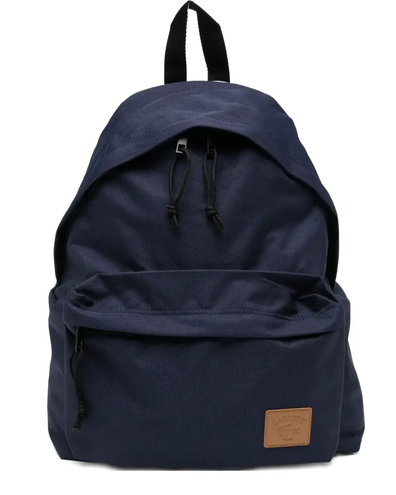 Lacoste Rucksack mit Logo-Patch - Blau Blau