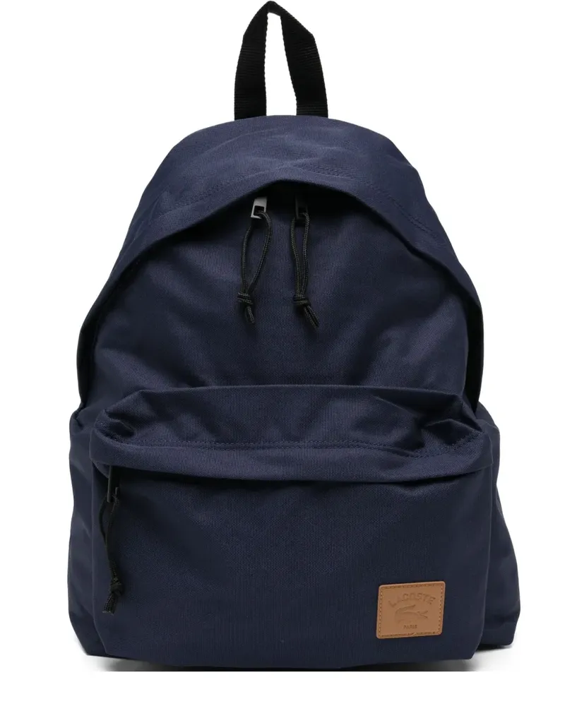 Lacoste Rucksack mit Logo-Patch - Blau Blau