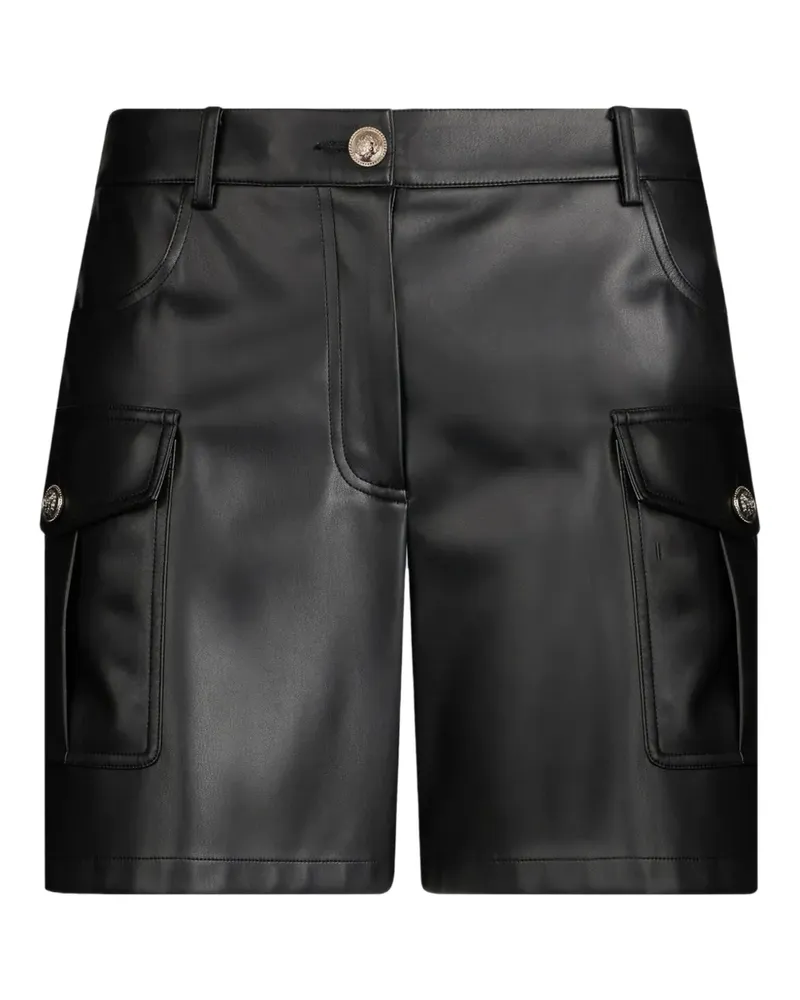 Liu Jo Beschichtete Cargo-Shorts - Schwarz Schwarz