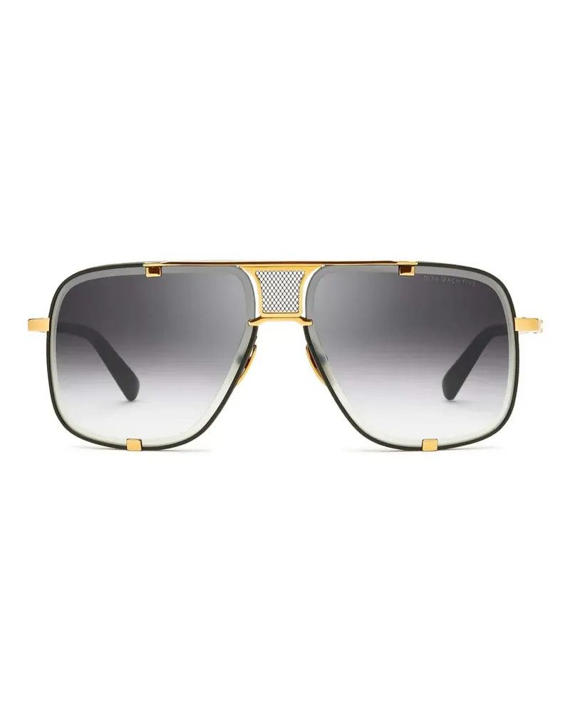 DITA Pilotenbrille mit quadratischem Gestell - Schwarz Schwarz