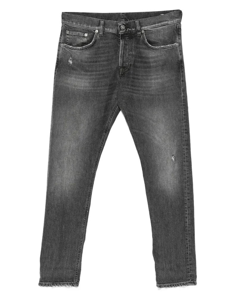 Dondup Icon distressed five-pockets jeans - Schwarz Schwarz