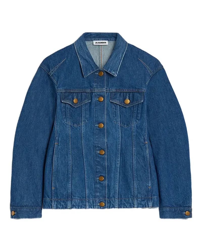 Jil Sander Geknöpfte Jeansjacke - Blau Blau