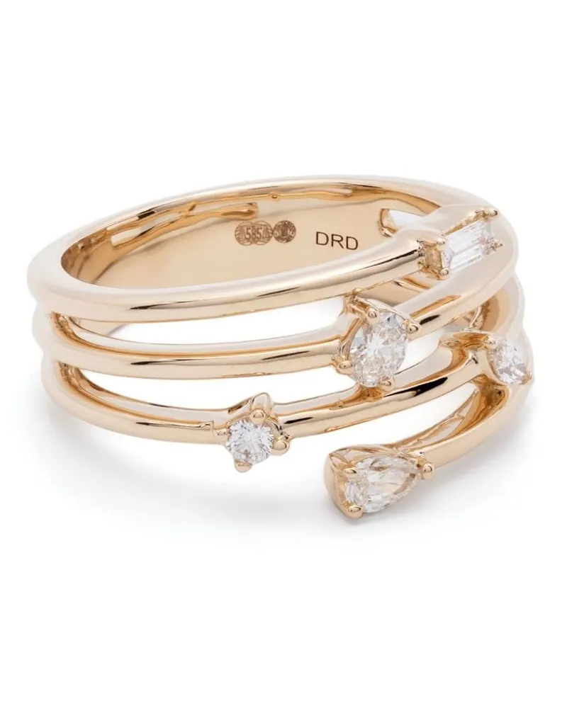 Dana Rebecca Designs 14kt Alexa Jordyn Gelbgoldring mit Diamanten Gold