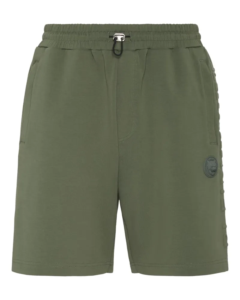 Philipp Plein Joggingshorts mit Logo-Prägung - Grün Grün