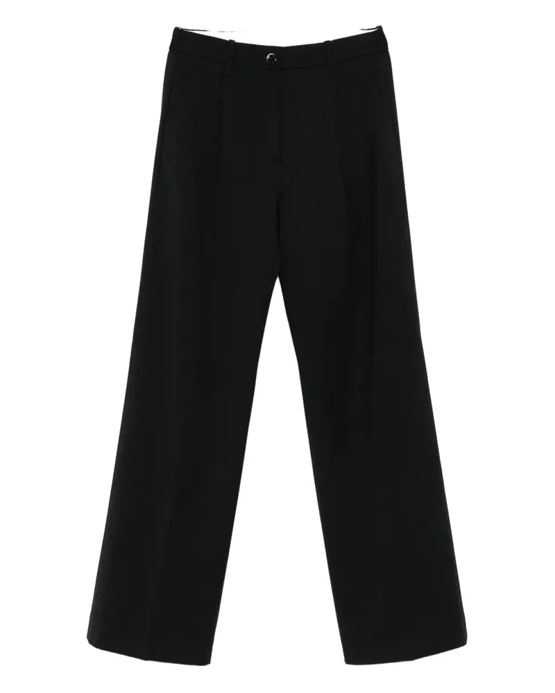 nine:inthe:morning pleated trousers - Schwarz Schwarz