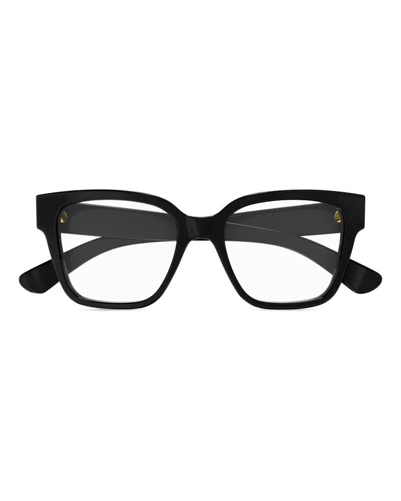 Gucci Brille mit eckigem Gestell - Schwarz Schwarz