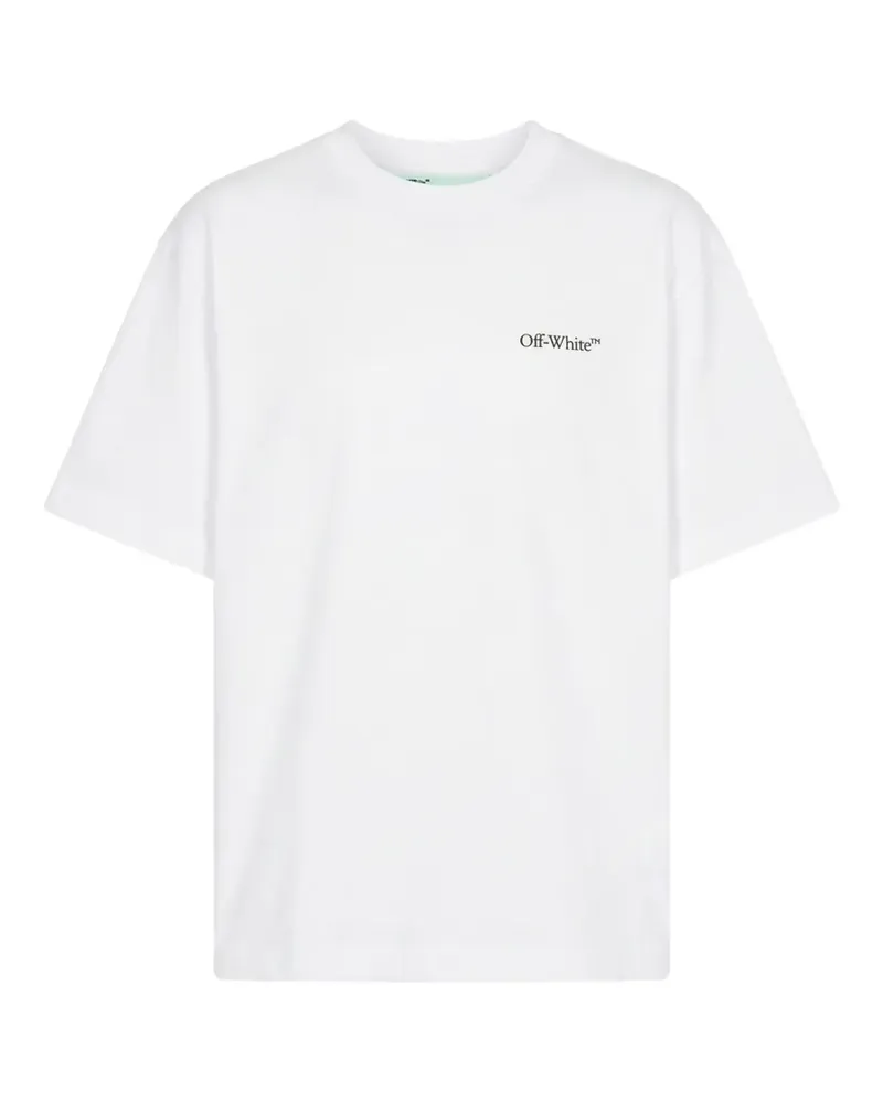 OFF-WHITE T-Shirt mit Logo-Stickerei - Weiß Weiß