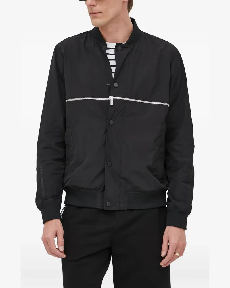 Karl Lagerfeld zip-up jacket - Schwarz Schwarz