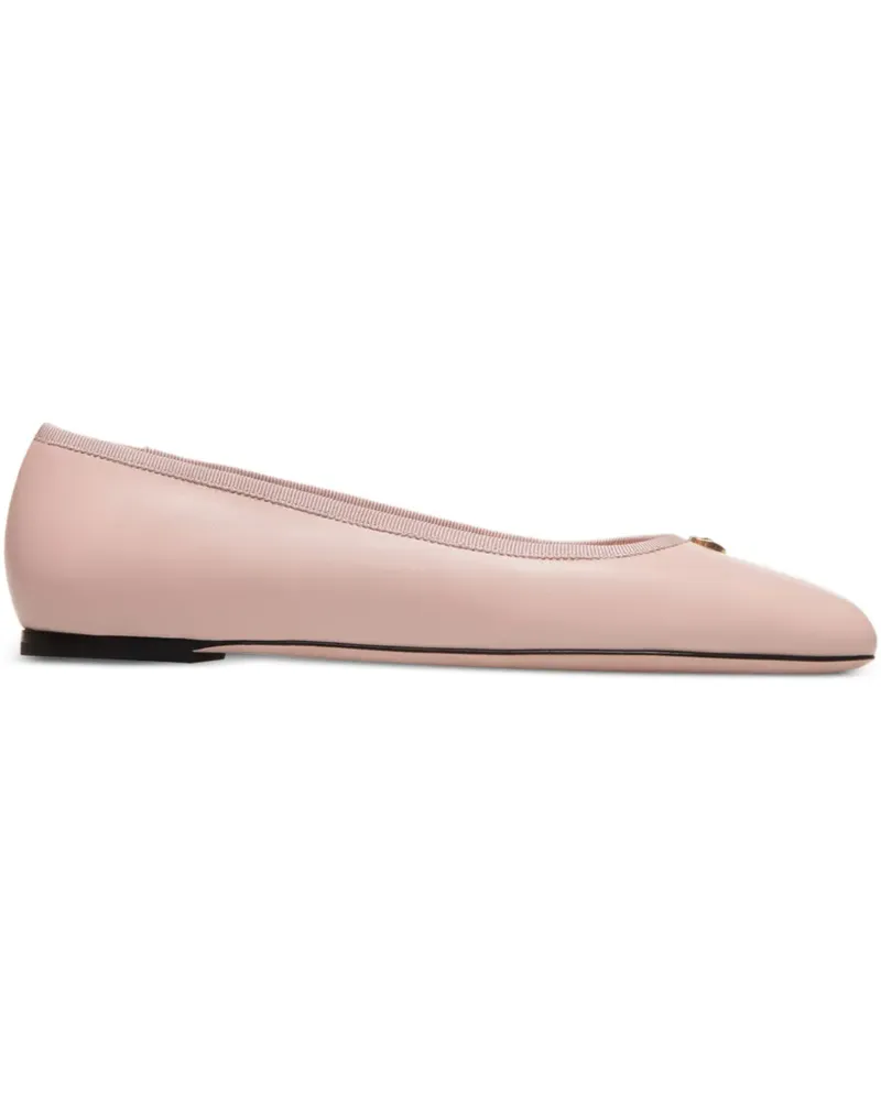 Bally Ballerinas mit Logo - Rosa Rosa