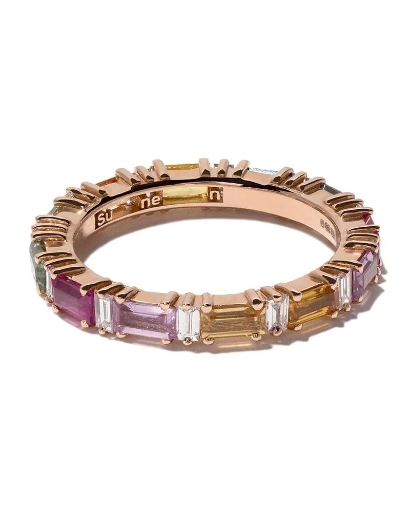 Suzanne Kalan 18kt 'Rainbow Eternity' Rotgoldring Rosa