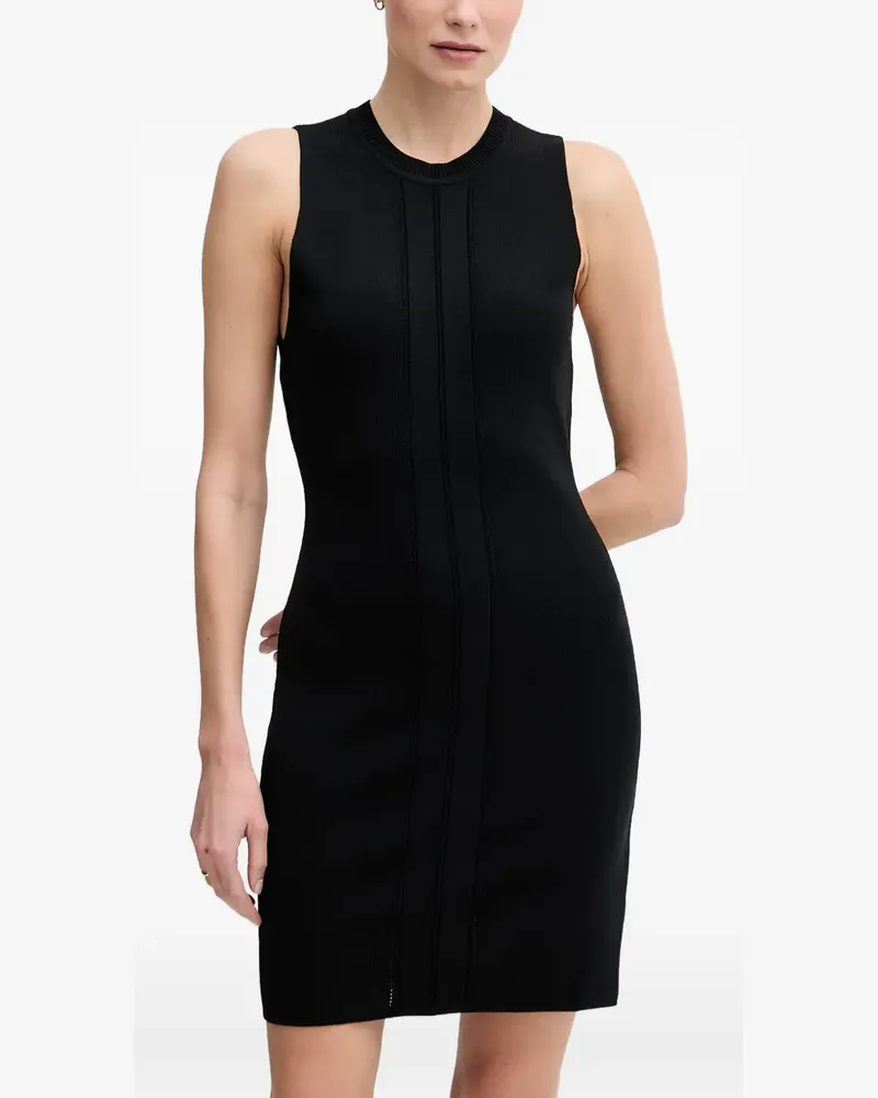 Gaudi ribbed-knit sleeveless mini dress - Schwarz Schwarz