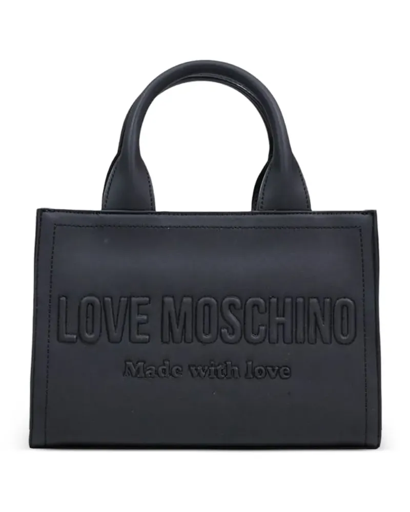 Moschino logo tote bag - Schwarz Schwarz