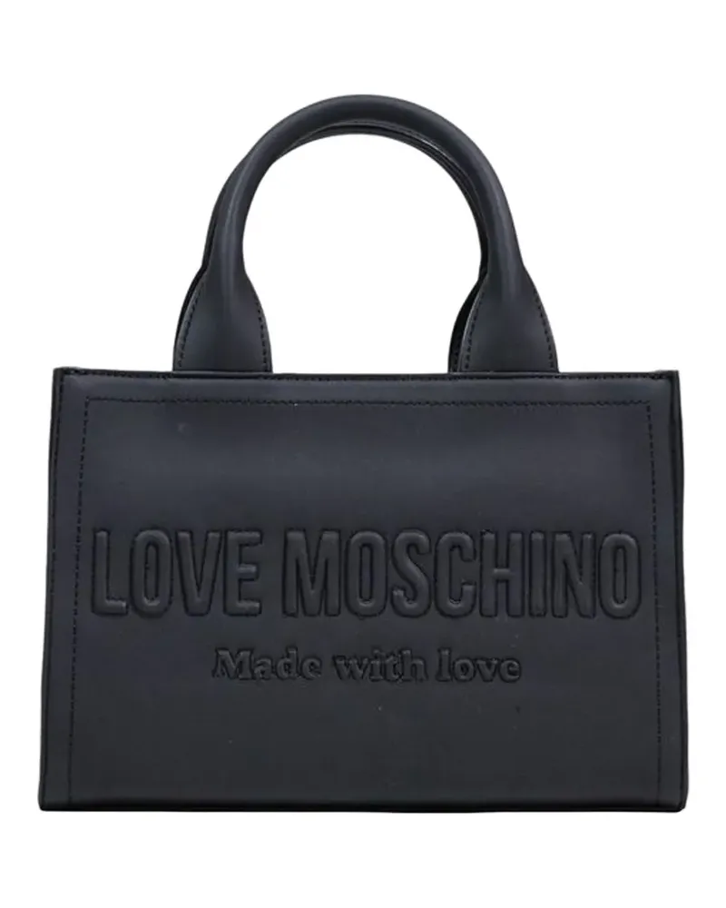 Moschino logo tote bag - Schwarz Schwarz